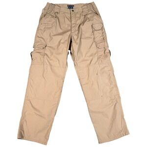 511 Tactical Pants Mens 34x32 Brown Cargo Straight Khakis Ripstop Tactical Twill